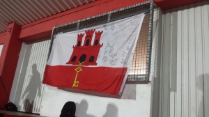United's Gibraltar flag that will be seen at all our matches from now on.